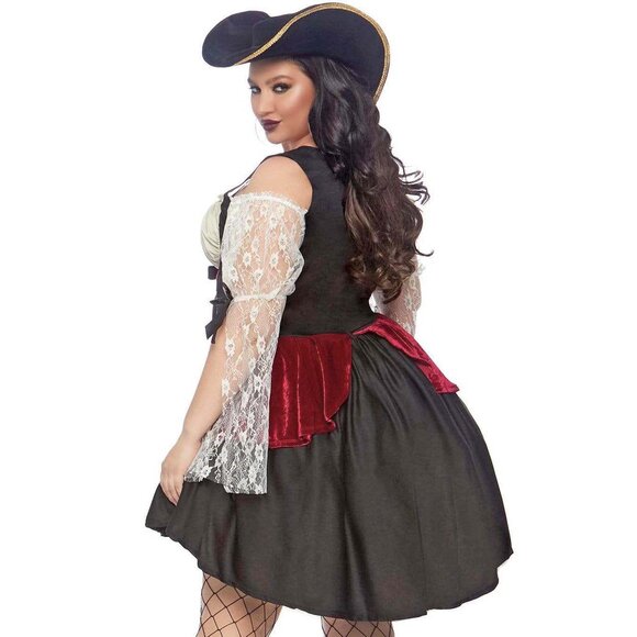 Gothic Wench Costume 1x/2x Womens Plus Size Halloween Roleplay Cosplay Dress - Picture 5 of 9